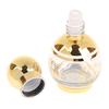15 ml Roll-On-Flasche Glas Mini Ätherisches Öl Behälter Tragbar Mischen Parfümflasche Gold Leere Roll-On-Flasche Muster Zufällig