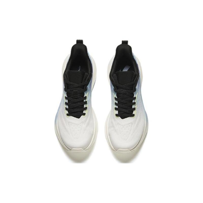 Anta Cushioning, Wear Resistant Low Top A SHOCK Technology Midsole City Commute Running Shoes Men's Black White Blue Sneakers 112415522-2