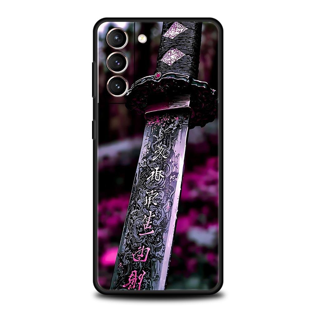 The Sword Creative Pattern Phone Case Cover for Samsung Galaxy S26 S25 S24 S23 S22 S20 S21 FE Ultra S25 Edge Plus Soft TPU Shell