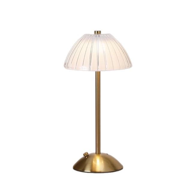 Crystal Retro Bedside Lamp - Luxury Rechargeable Night Light for Master Bedroom