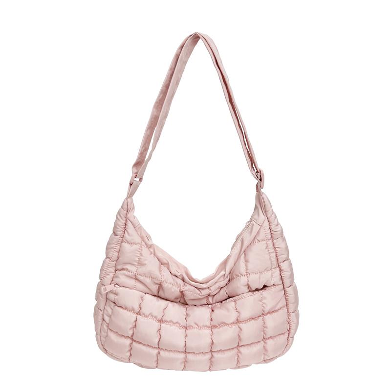 Women Soft Padded Hobo Shoulder Bag Lightweight Cloud Puffy Crossbody Bag Casual Commute Quilted Puffer Shopping Handbag