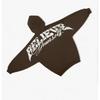 Oversized Hooded Zip-Up Sweatshirt With 3D Cross Letter Print Streetwear Unisex Casual Top
