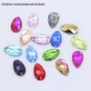 Premium Teardrop Glass Rhinestones: Hand-Sewn, Super Bright, Double-Hole for Wedding Dress and Shoe Accessories.
