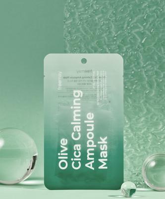 Free May Olive Cica Calming Ampoule Mask (20 Sheets + 2 Bonus Sheets)