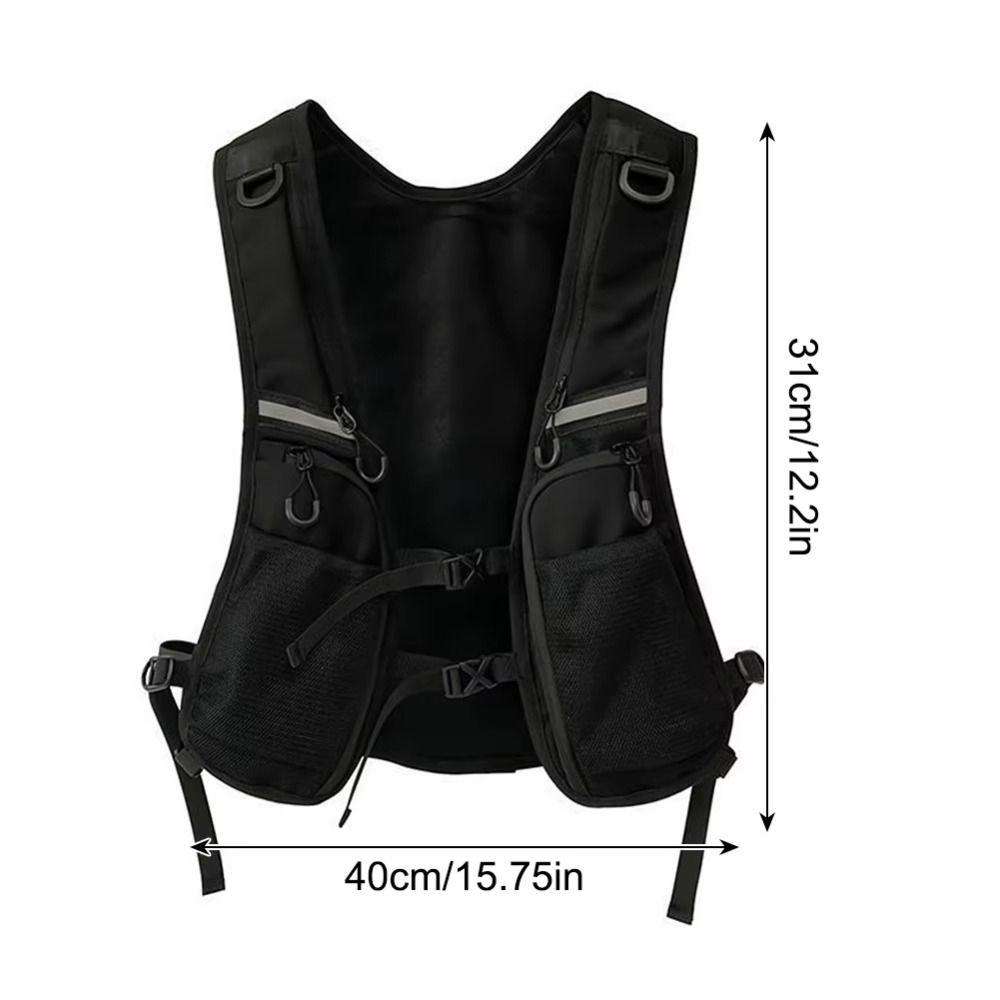 Waterproof Reflective Running Vest Pack Breathable Adjustable Running Hydration Vest Bag Convenient Multifunctional