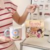 Tulip Cup Ceramic Cup Mug with Lid Girl Giving Friend Teacher Birthday Gift Practical Souvenir