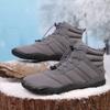 High-top Hiking Shoes Plush Warm Cotton Shoes Winter Outdoor Sneakers Unisex Anti-slip Casual Walking Climbing Sports Shoes