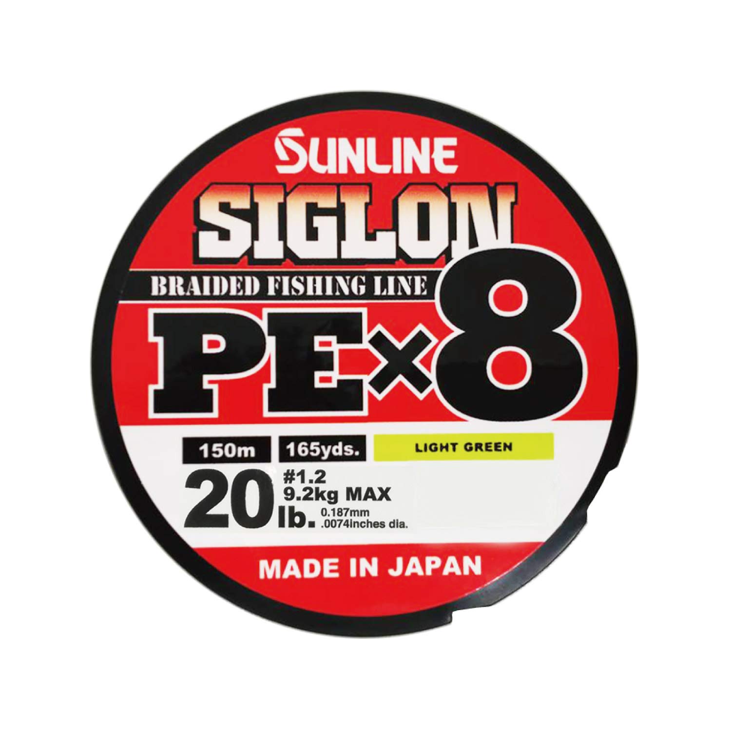 SUNLINE Siglon PEx8 Line 150m Light Green 20LB J 1.2