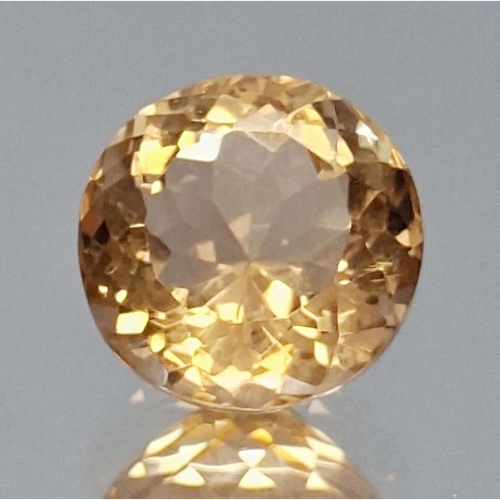 Stunning Natural Light Brown Morganite 16-18 Ct Round Cut Certified Gemstone