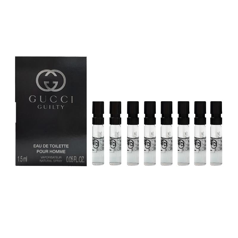 Gucci Guilty Love for Men Туалетная вода Пробник Пробник Пробник Древесный аромат Туалетная вода EDT Кедр Косметика 1.5 мл*8 коричневый