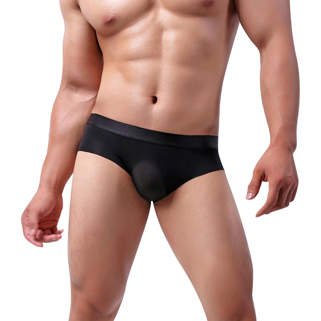 Herrenunterwäsche aus Eisseide, nahtlos, atmungsaktiv, bequeme Shorts