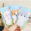 6PCS Cute Animal Sticky Notes Set, Rabbit Bear Dog Memo Pad for School Office, Kawaii Stationery Planner Supplies, Adhesive Note