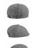 Men's Octagonal Beret: Spring/Summer Linen-Like Duckbill Cap, Retro Casual Unisex Hat