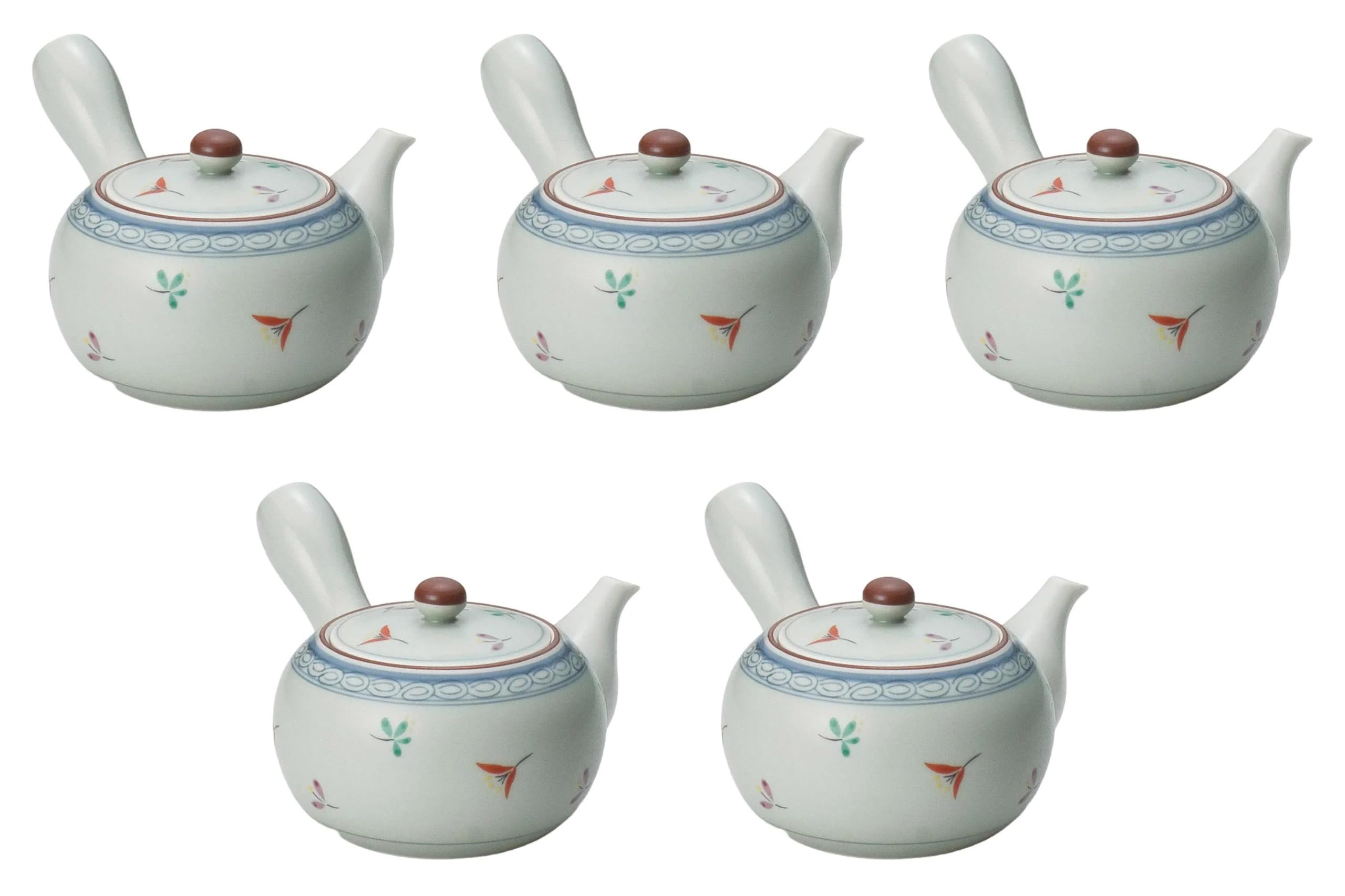 

Set of 5 Hanakomon Medium Teapots Arita Ware Teapots Arita Ware Setomonohonpo [11.5×8.5cm 350cc]
