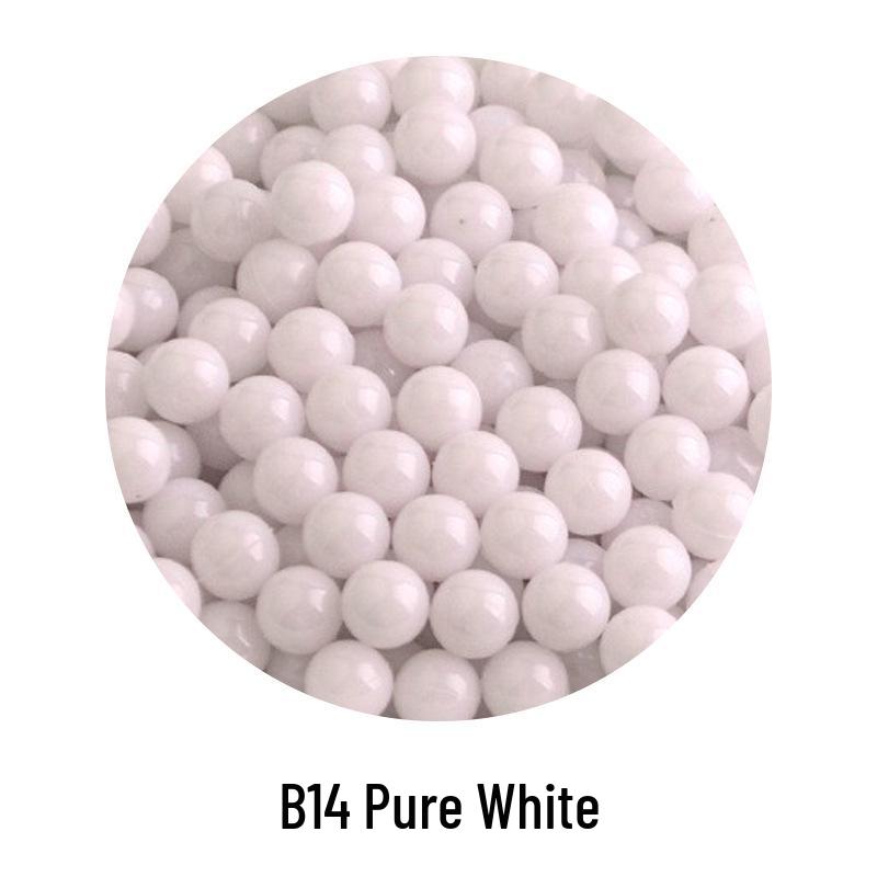 Şeker Rengi Plastik Boncuklar: Çocuk DIY Takıları, El Sanatları ve Oyuncak Tabanca Mermileri İçin Deliksiz Yuvarlak Zıplayan Toplar.