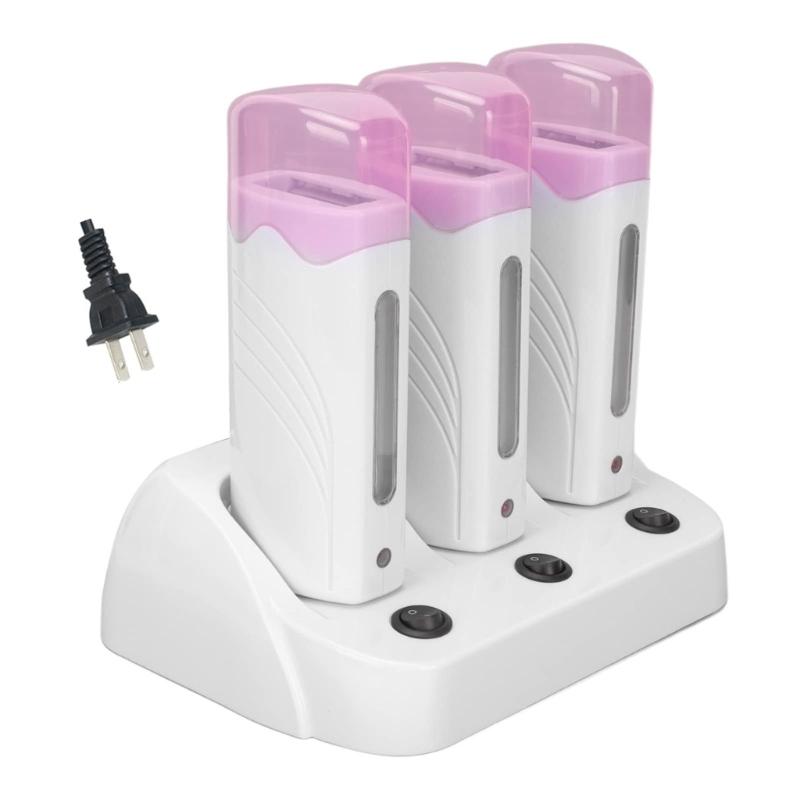 

Travels Friendly Waxing Epilator Kit With 3 Attachments Quick Heating System Safe For Sensitives Skin 1
