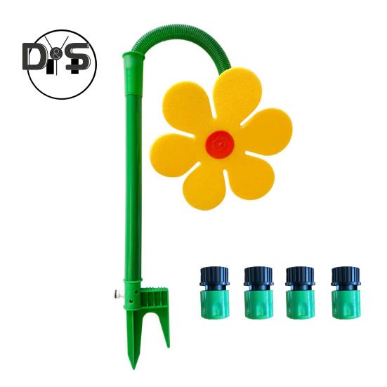 

Танцующий цветок-разбрызгиватель для собак, сумасшедший подсолнух, газонный разбрызгиватель, прочное основание, садовый инструмент для полива, забавная игрушка для полива двора жёлтый