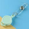 Name Tag ID Badge Holder Anti-Lost Easy To Pull Buckle Retractable Badge Reel  School Supplies