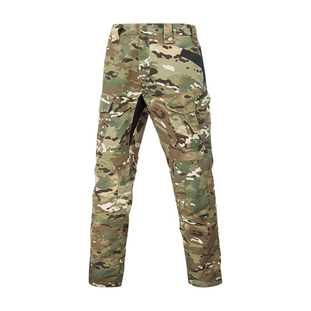 Pantalon de travail pour homme Outdoor Travail Pêche Camping Résistant à l'usure Pantalon de travail multipoches (Ceinture non incluse)