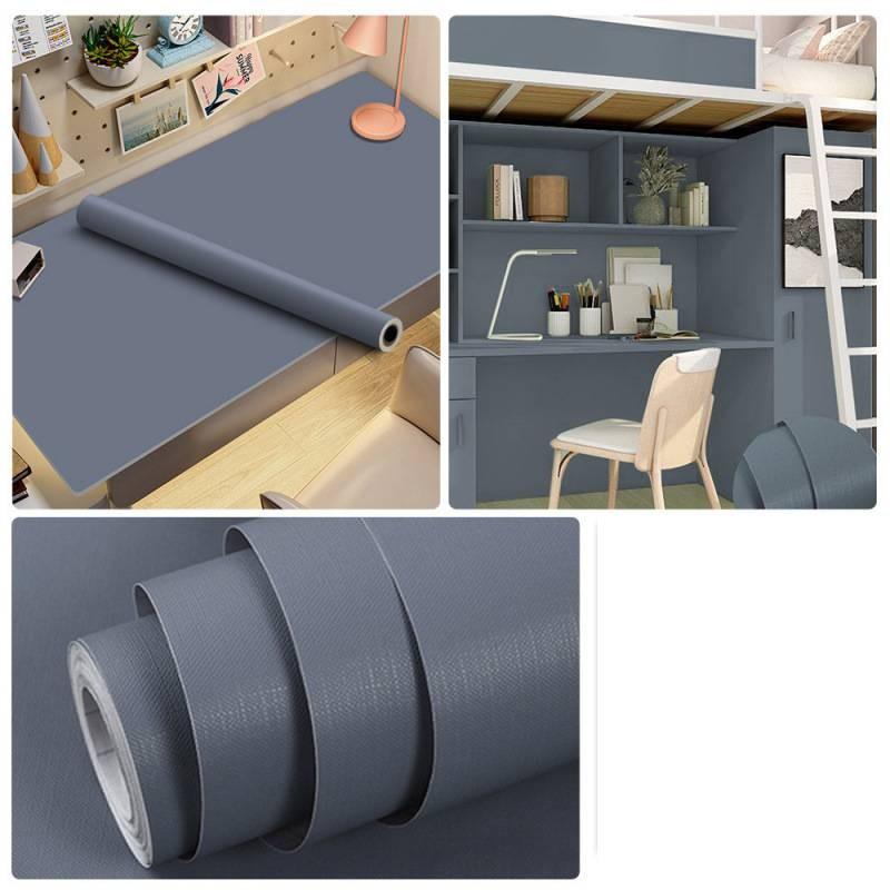 Matte Color Solid Design Dormitory Desktop Decoration Self Adhesive Wallpaper