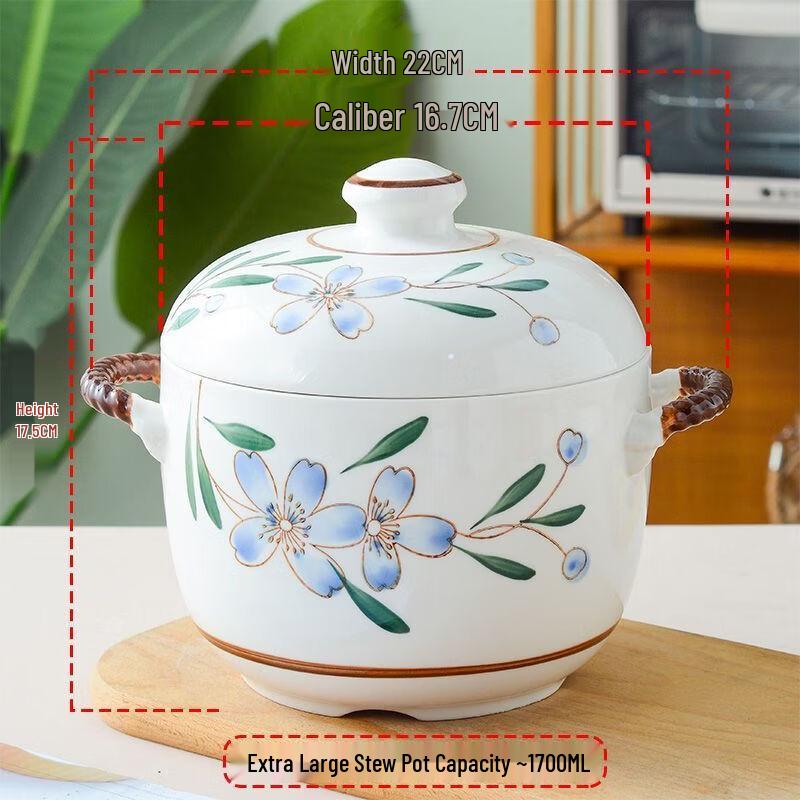 Ru Han High-Temperature Ceramic Steamed Egg Pot