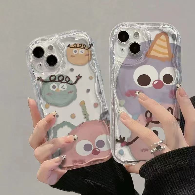 Cream pattern is suitable for 16promax mobile phone case fun Apple 15 anti-drop 14 Japanese and Korean 13pro new 12/11XR