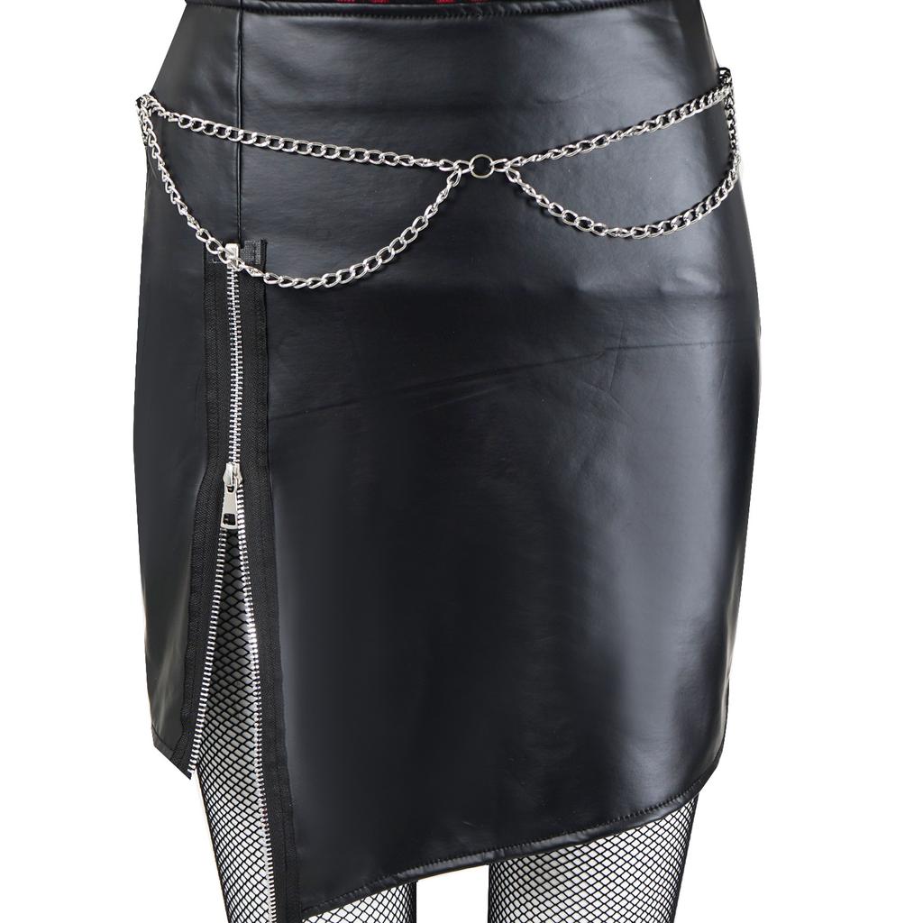 Heavy Metal Rock The Chicks Women's Bodycon Dress Cosplay Costume Glam Rock Full Set Outfit for Halloween Concert Party