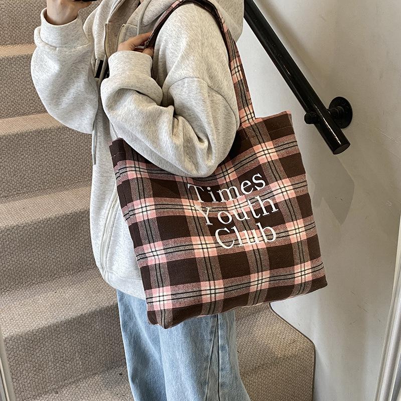 Casual Canvas Bag Women's New Large-capacity Tote Bag