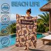 Personalisierbares Kapibara Strandtuch Mikrofaser Strandtuch, Leicht und Schnelltrocknend, für Sommerreisen, Schwimmbad Geschenk