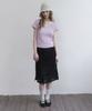 Mosyupamosyu Lace Midi Skirt [Black]