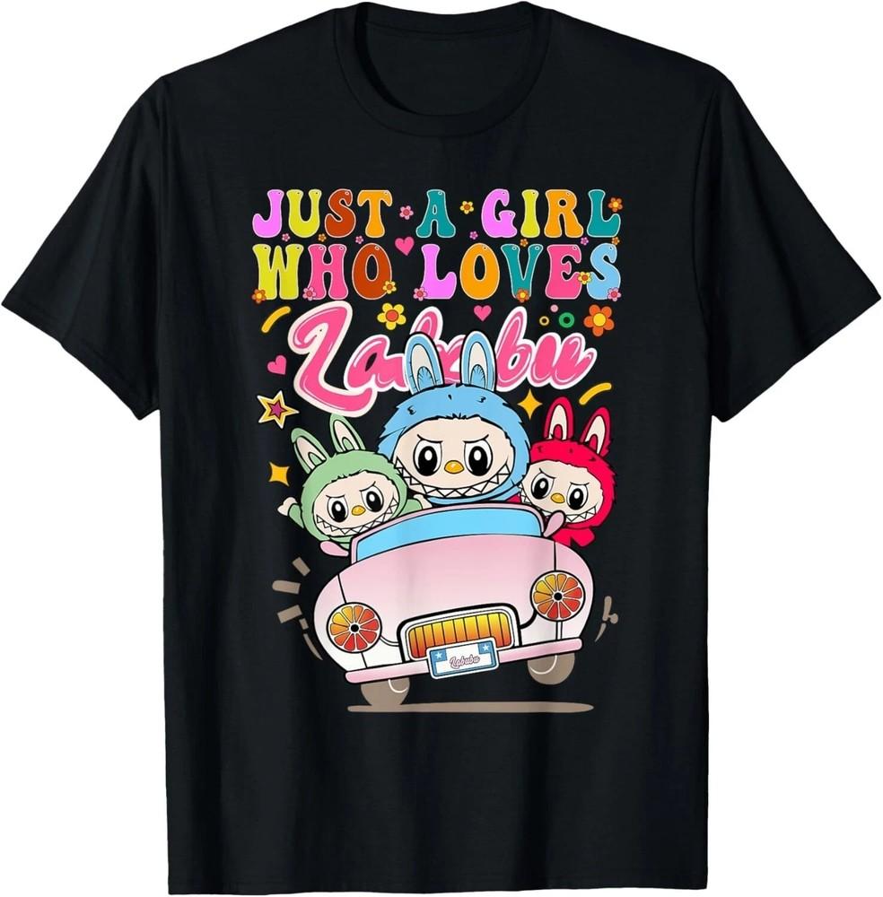 Funny Labubu Inspired T-Shirt Cute The Monsters Meme Graphic Tee Unisex T-Shirt XXL