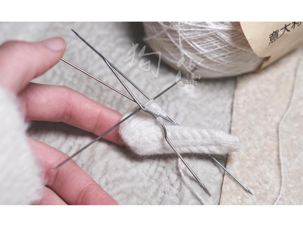 Ultra-Fine Mini Sweater Knitting Needles - Solid Stainless Steel