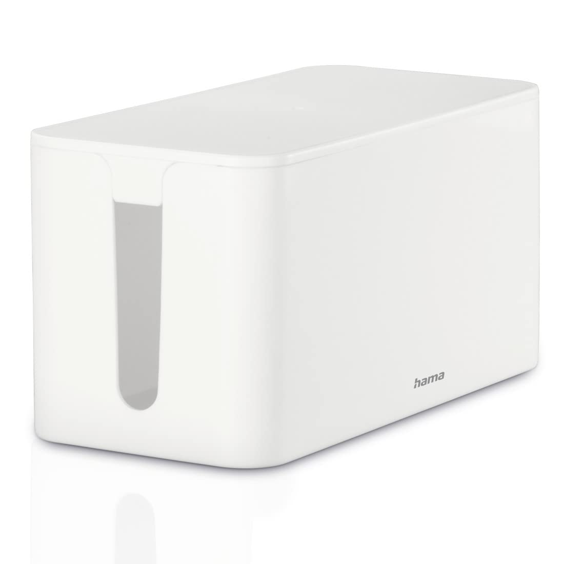 hama Germany Cable Box Mini Cable Box Power Strip Storage Cable Organizer White Official Import белый