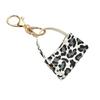 Leopard Print Keyring Small Curved Bag Bag Pendant Fashion Keychain  DIY Accessories