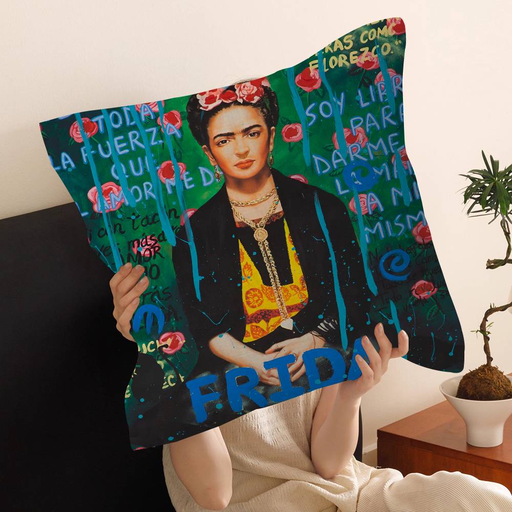Art Frida Personalized Pillow Dust Cover Bedroom Kids Party Decoration Pillowcase Birthday Children Gift