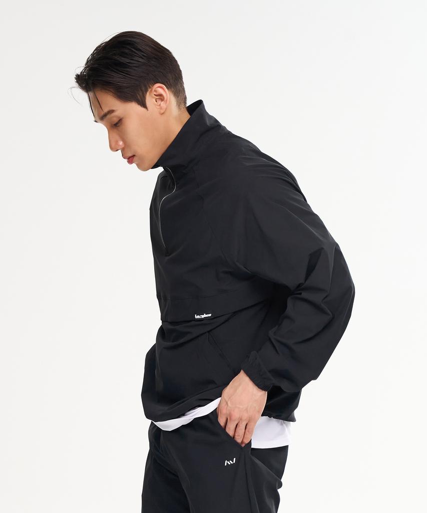 Lazybee [Summer] Airlight Stretch Multisport Running Windbreaker Anorak Jacket Top M Black