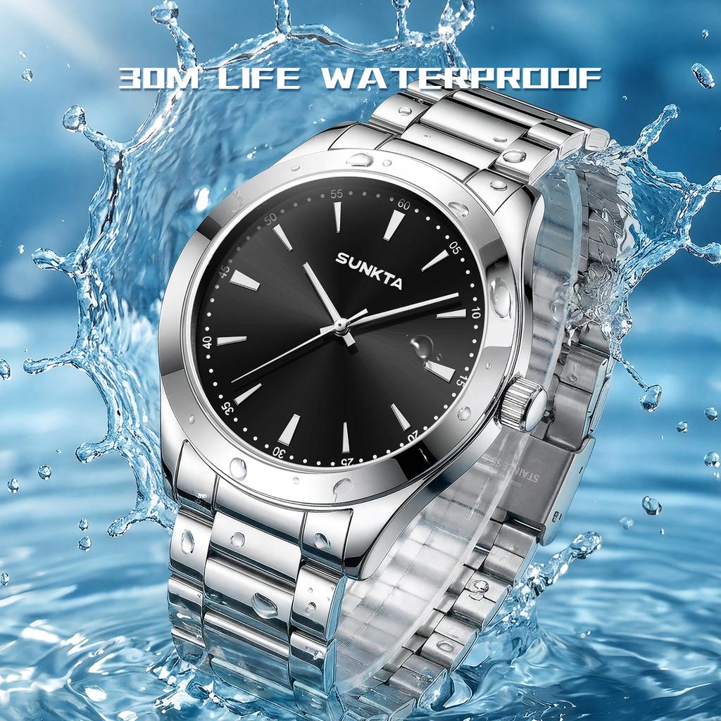 SUNKTA Top Luxury Watches Women LIGE Fashion Quartz Wristwatches 30M Waterproof Steel Strap Casual Ladies Watch Gifts Reloj