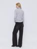 Leusejiem Soft Wool Tencel Turtleneck T-Shirt - Lightgray