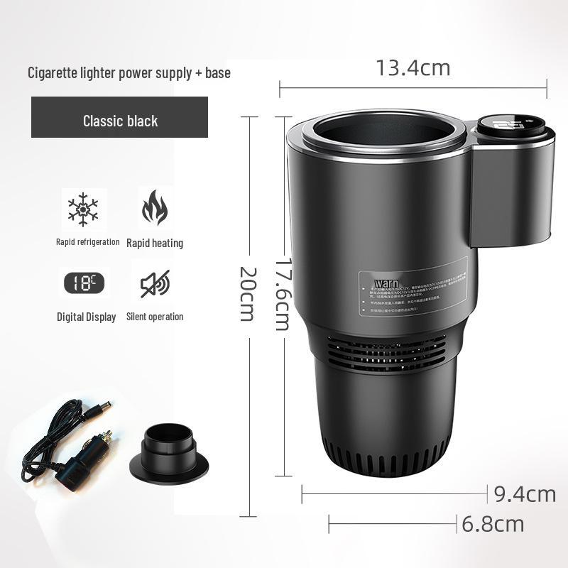 

Умный автомобильный стакан двойного назначения 12 В: Быстрое охлаждение и нагрев для дома и автомобиля