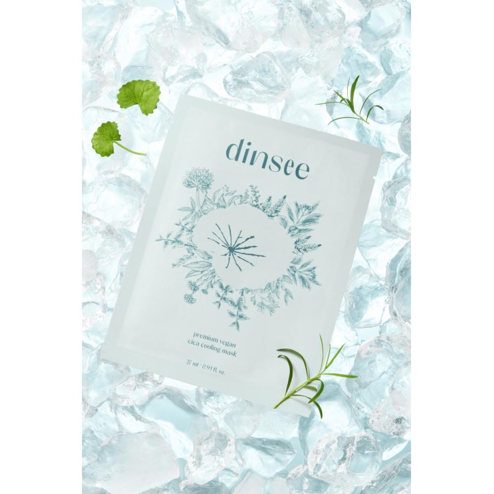 Dinsee Premium Vegan Cica Cooling Mask 27ml 5 Sheets NONE
