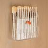 Wall-Mounted Lipstick Storage Box Transparent Pull-Out Eyebrow Pencil Shelf Space Saving Large Capacity Makeup Brush Organizer