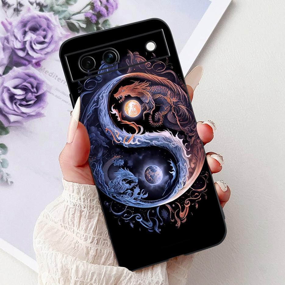 Für Google Pixel 8A Hülle Pixel8 Pro Niedliche Katze Löwe Bemalte Abdeckung Weiche TPU Handyhülle Für Google Pixel 8 Pro Pixel8A Fundas Bumper
