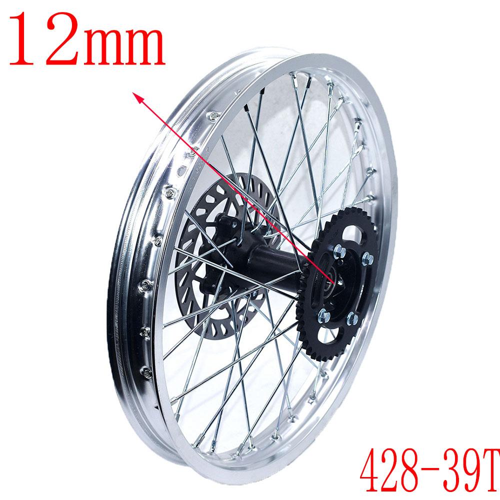 Rear Rims Aluminum Alloy Circle Of 17" Wheel 1.60 X 17" Inch with Disc Brake Sprocket for KLX CRF Kayo Apollo BSE Dirt Pit Bike