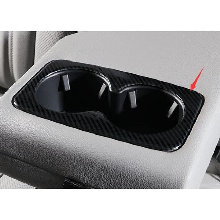 Carbon Fiber 1PCS For Ford Escape Kuga - Frame Trim Rear Water Cup Panel