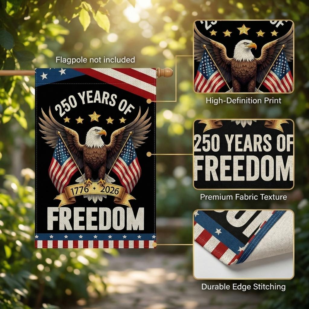 Decorative Garden Flag For The 250th Anniversary Of The United States