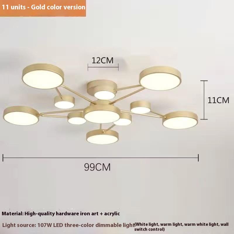Living Room Lights, Ceiling Lights, Creative and Personalized Dining Room Lights, Modern and Simple Bedroom Chandeliers