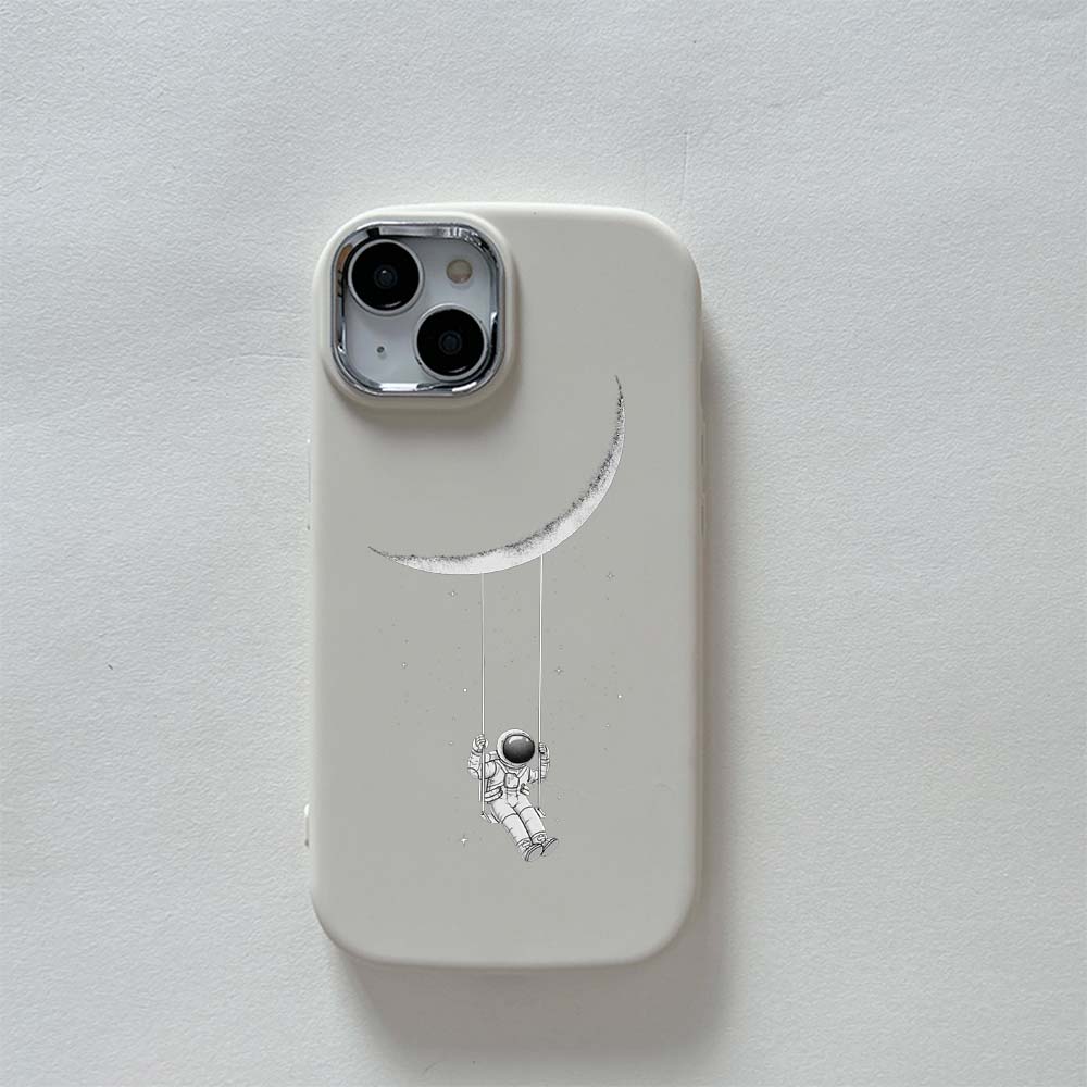 N22 Moon Astronaut art Мягкая задняя крышка для iPhone 15 14 Pro Max Samsung S23 A14 — фото 6
