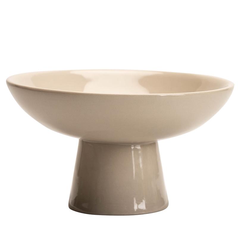 Tea Boiling Accessories Around The Stove Ceramic Higher Education Fruit Plate Chinese Household Nut Plate Dim Sum Pastry Plate