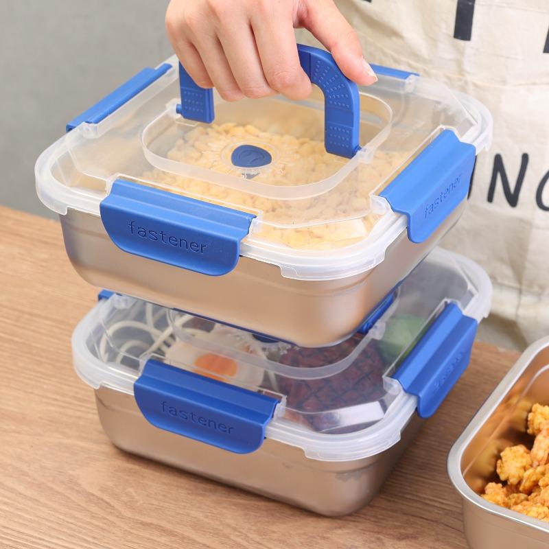 Stainless Steel Lunch Box Large Capacity Sealed Keep Freshing Food Storage Container For Camping Picnic Kitchen Organizer Box