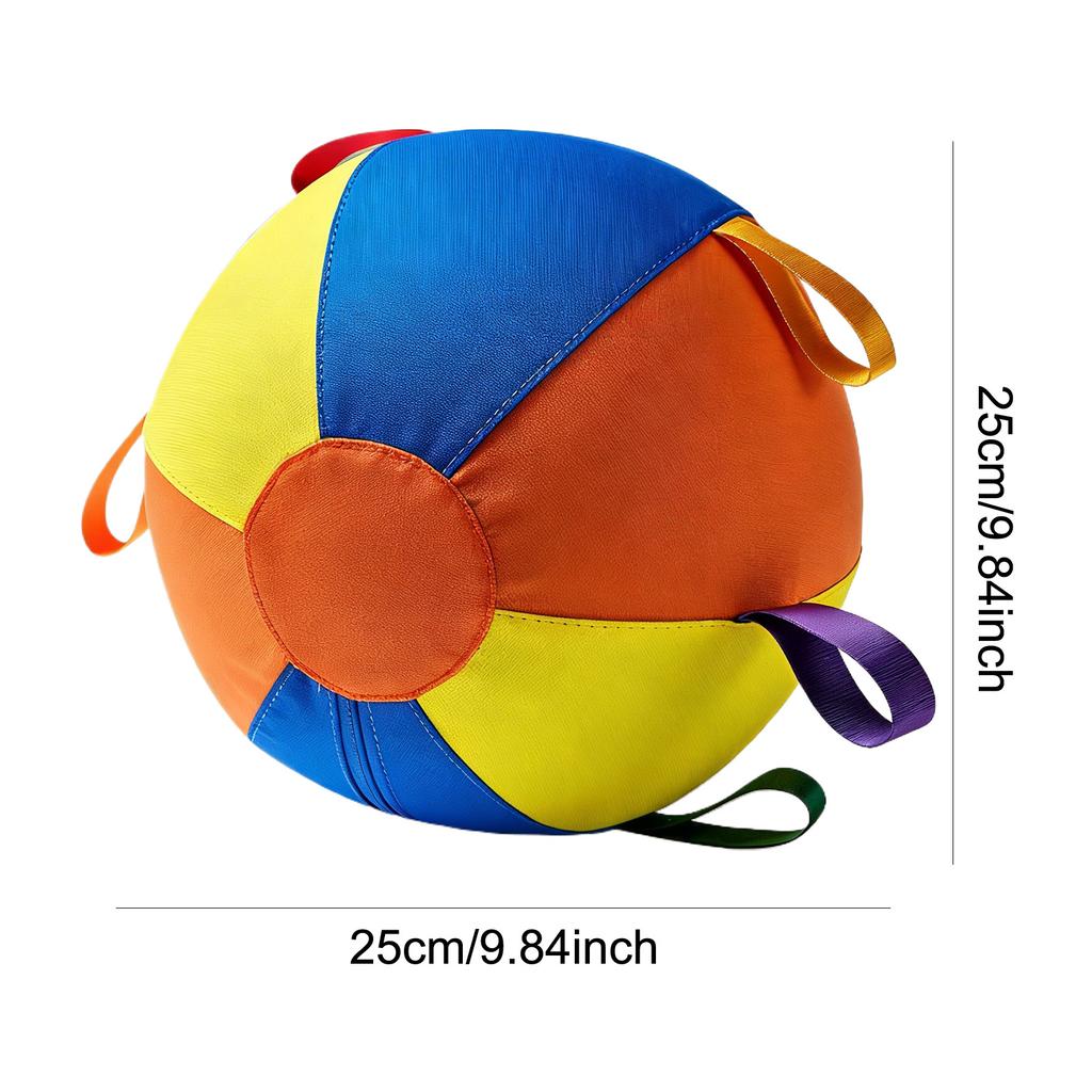 Chew Resistant Fabric Dog Ball Tear-Resistant Self Play Dog Toy Inflatable Big Ball for Medium Large Dogs Golden Retriever